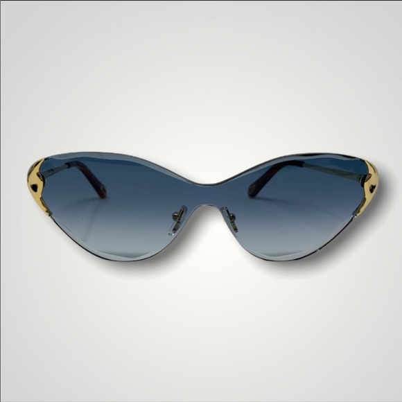 Chloe Curtis 60mm Cat Eye Shield Sunglasses - Picture 3 of 11